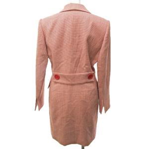 Christian Dior ヴィンテージ セットアップ スーツ チェスターコート スカート 9 レッド