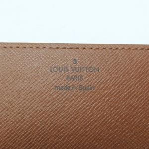 LOUIS VUITTON 美品 モノグラム アンヴェロップ カルト ドゥ ヴィジット M63801 カードケース 名刺入れ 財布 茶 ブラウン 系 0706