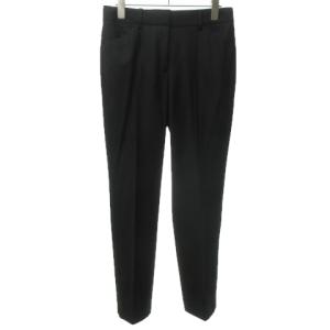 美品 20AW パンツ スラックス ウール ストレッチ センタープレス 黒 ブラック 038 約M 0716