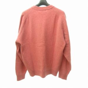 McGREGOR ニット セーター カットソー 長袖 ウール100% 刺繍 ピンク M 0729