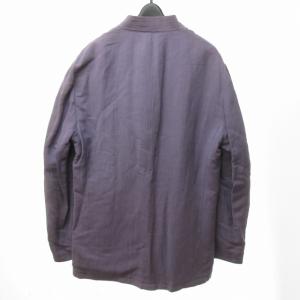 EMPORIO ARMANI タグ付き 大きいサイズ ジャケット  コート 総裏地 紫 パープル系 52 約XL 0730