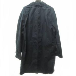 Salvatore Ferragamo ステンカラーコート ロング ひざ丈 紺 ネイビー 48 約M 0812