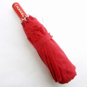 CHANEL ココマーク 日傘 マトラッセデザイン レッド
