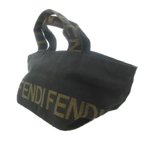 FENDI ハンドバッグ トートバッグ ミニバッグ ロゴ 黒 ブラック 0817