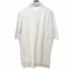JOHN SMEDLEY 美品 ニット ポロシャツ コットン 半袖 灰 グレー ベージュ 系 102cm M STK 0902