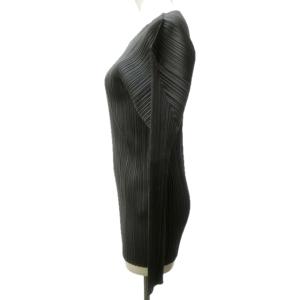 PLEATS PLEASE ISSEY MIYAKE イッセイミヤケ 00AW カットソー ブラウス 伸縮 長袖 PP04-JK602 灰 グレー 3 約L 0828
