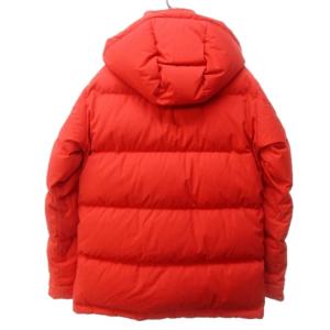 HELLY HANSEN HOE11361 バルスタッド ダウンジャケット コート PERTEX ロゴ 刺繍 フード 赤 レッド L 0906