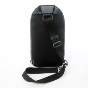 COACH F39942 シグネチャー ボディバッグ ショルダーバッグ レザー 切替 紺 ネイビー 系 0910