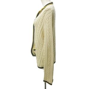 RALPH LAUREN 美品 大きいサイズ ケーブルニット カーディガン ジャケット 金ボタン ベージュ 系 7f 約XL 1008