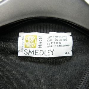 JOHN SMEDLEY 美品 英国製 ポロシャツ シーアイランドコットン 半袖 黒 ブラック 44 STK 1014