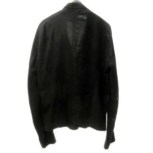 MA_JULIUS ライダースジャケット ブルゾン ダブル カーフレザー カットワーク デザイン メッシュ 2 ブラック