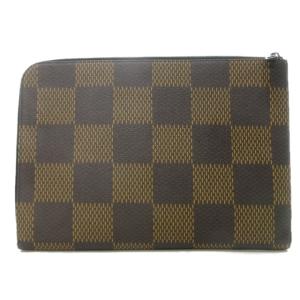 LOUIS VUITTON × NIGO N60390 ポシェット ジュール ダミエ エベヌ ジャイアント クラッチバッグ