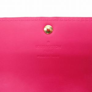 LOUIS VUITTON M93633 モノグラム ヴェルニ ポルトフォイユ サラ 長財布 エナメル レザー ピンク系