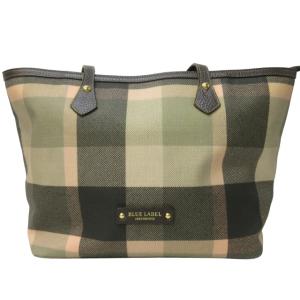 BLUE LABEL CRESTBRIDGE トートバッグ ハンドバッグ 手提げ チェック 茶 ブラウン系 ピンク系1130