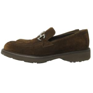 Salvatore Ferragamo ガンチーニ ビットローファー スリッポン スエード レザー 革靴 イタリア製 7 1 ブラウン