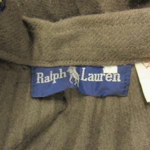 RALPH LAUREN 美品 プリーツスカート ロング ウール 茶色 ブラウン L 1118