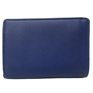 LACOSTE 美品 三つ折り財布 CHARM FOLDER WALLET ウォレット 小銭入れ 札入れ 青 ブルー系 1211 AA