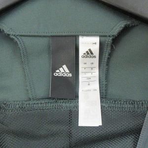 adidas × マウジー MOUSSY コラボ 美品 17AW ノーカラー ジャージジャケット ブルゾン ロゴ プリント グリーン 緑