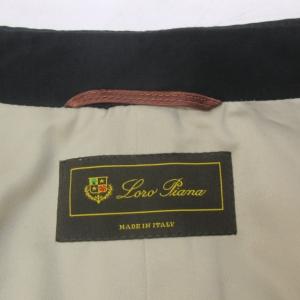Loro Piana STORM SYSTEM ステンカラーコート ベルト付 黒