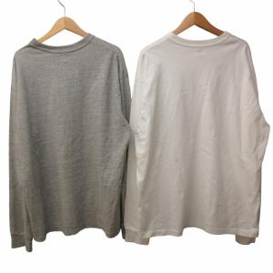 Ron Herman 近年 ロンT シャツ カットソー まとめ2点セット 無地 長袖 白 ホワイト グレー M IBO47 0220