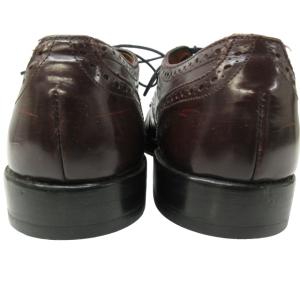 Allen Edmonds ビジネスシューズ ドレスシューズ 外羽根 ストレートチップ メダリオン ブローグ レザー 革靴 茶 ブラウン系 71