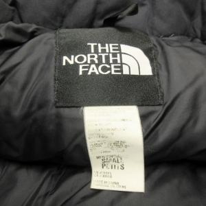THE NORTH FACE ダウンジャケット ダウンコート スタンドカラー ナイロン ロゴ 刺繍 30516 黒 ブラック S IBO47 0209