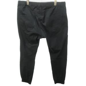 SOPHNET. 大きいサイズ パンツ スラックス ゴムウエスト テーパード コットン 黒 ブラック XL 0211