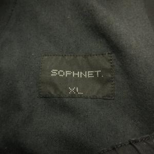 SOPHNET. 大きいサイズ パンツ スラックス ゴムウエスト テーパード コットン 黒 ブラック XL 0211