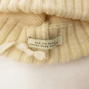 OLD JOE タグ付 22AW TWEEDY YARN SWEATER CAP ニットキャップ 帽子 ウール 222OJ-HT04 白 ホワイト