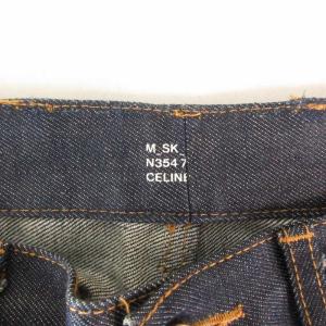 CELINE 美品 21SS スキニージーンズ デニム ローインディゴ ストレッチ コットン 紺 ネイビー 29 約S 0405 AA