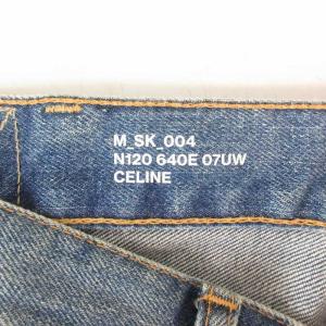 CELINE 20AW 小さいサイズ スキニーパンツ ローライズ ストレッチデニム ユニオンウォッシュ ブルー