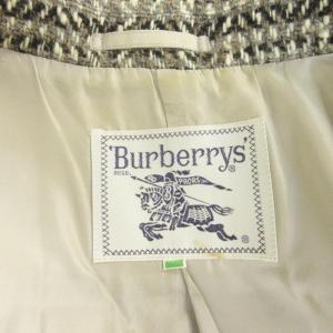 burberrys ヴィンテージ ツイード テーラードジャケット コート グレンチェック ウール グレー 系 9AB2