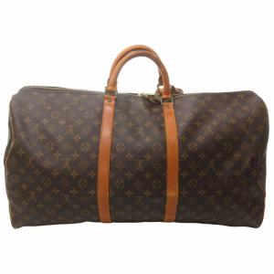 LOUIS VUITTON ヴィンテージ 80's キーポル60 ボストンバッグ 旅行カバン モノグラム M41422 茶 ブラウン 0502