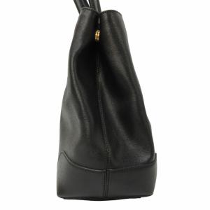 FENDI レザー ハンドバッグ カメレオン ゴールド ロゴ ベルト 8BR662 黒