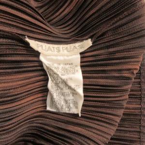 PLEATS PLEASE ISSEY MIYAKE イッセイミヤケ 90's 97AW カットソー ムラ染め ハイネック ブラウン