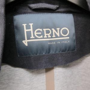 HERNO ストレッチゴートスエードジップアップブルゾン PL0096U-18088 ネイビー系 48