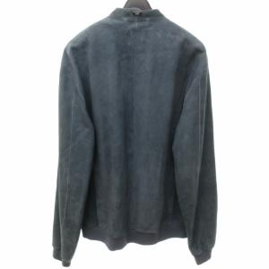 HERNO ストレッチゴートスエードジップアップブルゾン ブルー 48