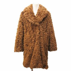 JULIE COGAM pour IENA ジュリーコーガン 近年モデル フェイクファーコート ジャケット 茶 ブラウン 36