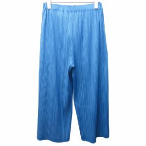 PLEATS PLEASE ISSEY MIYAKE イッセイミヤケ 18SS ワイドパンツ PP81-JF432 ブルー M