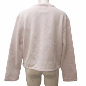 agnes b. 美品 近年モデル カーディガン プレッション スウェット 裏起毛 0267M001 ピンク系 T3 約L相当 0617 GY19