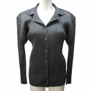 イッセイミヤケ 00AW カーディガン ランダムプリーツ PP04-JK624 グレー 3