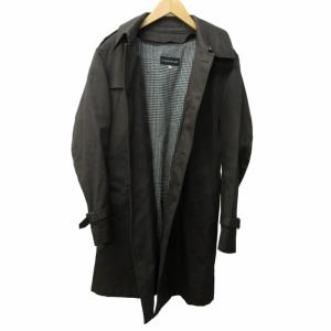 TOMORROWLAND トレンチコート ジャケット ベルト付き ライナー付き シングル こげ茶系 ダークブラウン 48 約L KK6 0629