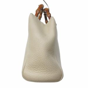 GUCCI バンブー ショッパー ハンドバッグ 368823 ホワイト
