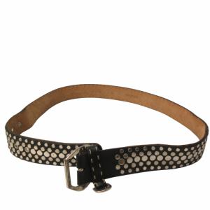 Ermanno Scervino ベルト スタッズ レザー ハトメ イタリア製 黒 ブラック 小物 95 GY06 0727