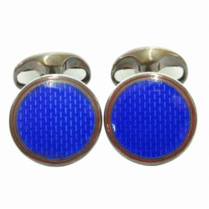 カフス アクセサリー ビジネス 925 青 ブルー
