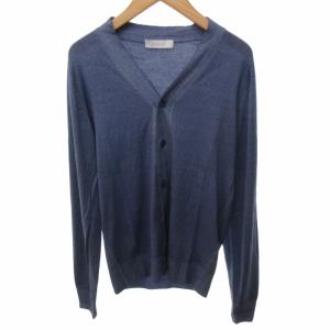 クルチアーニ カーディガン【S】ダークグレー カシミヤ 長袖 Vネック