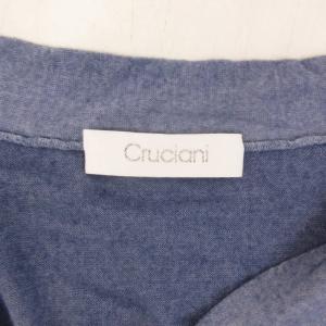 Cruciani ニット カーディガン カシミヤ シルク混 カシシル 長袖 イタリア製 青 ブルー 46 約M 0818
