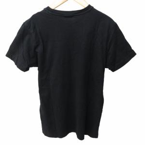 DIESEL 美品 Tシャツ カットソー プリント コットン 半袖 黒 ブラック S 0819