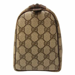 GUCCI ミニボストン GGスプリーム GGキャンバス シェリーライン 40 ブラウン