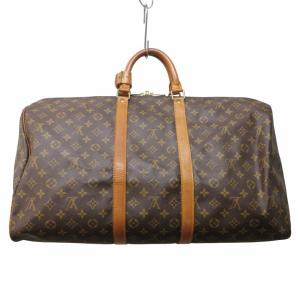 LOUIS VUITTON M41414 ヴィンテージ 80s キーポル55 モノグラム ボストンバッグ ブラウン